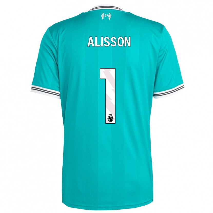 Danxen Heren Alisson #1 Groen Wit Thuisshirt Derde Tenue 2025/26 T-Shirt