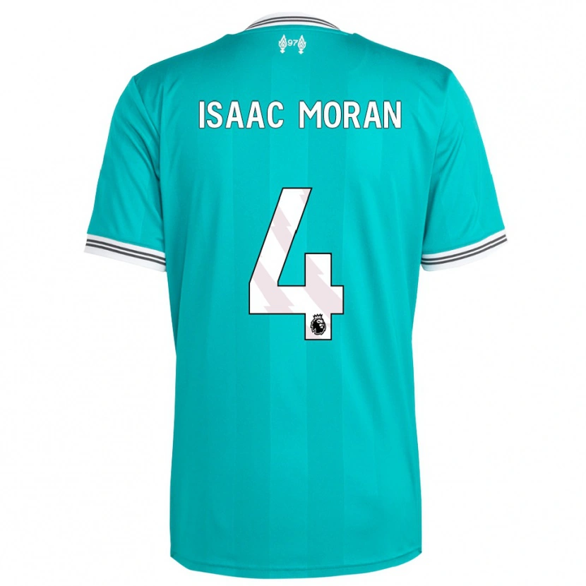 Danxen Heren Isaac Moran #4 Groen Wit Thuisshirt Derde Tenue 2025/26 T-Shirt