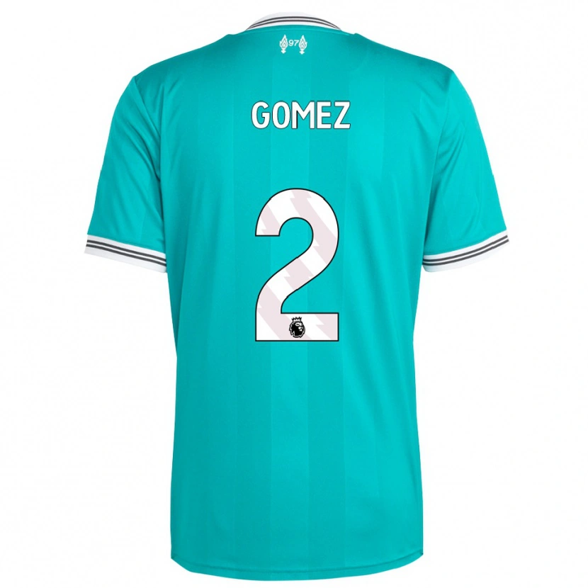 Danxen Heren Joe Gomez #2 Groen Wit Thuisshirt Derde Tenue 2025/26 T-Shirt