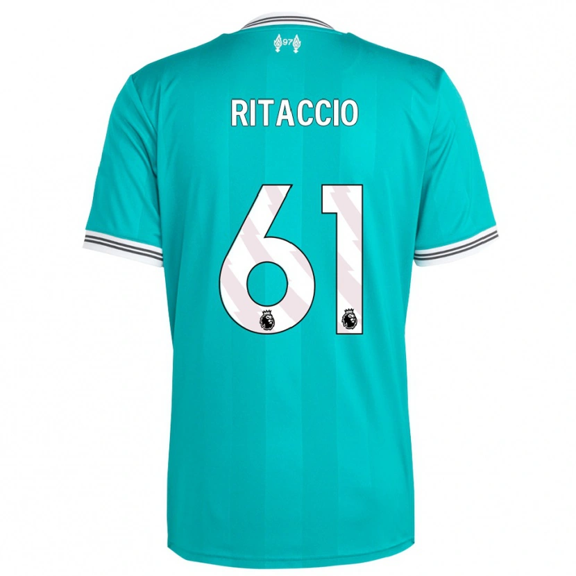 Danxen Heren Matteo Ritaccio #61 Groen Wit Thuisshirt Derde Tenue 2025/26 T-Shirt
