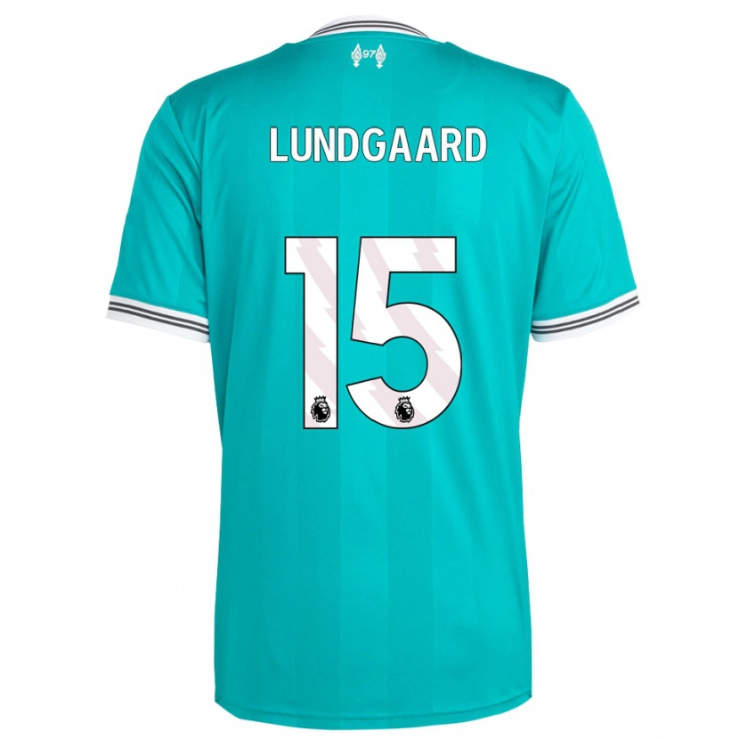 Danxen Heren Sofie Lundgaard #15 Groen Wit Thuisshirt Derde Tenue 2025/26 T-Shirt