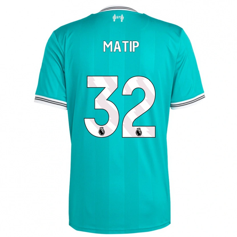 Danxen Heren Joel Matip #32 Groen Wit Thuisshirt Derde Tenue 2025/26 T-Shirt