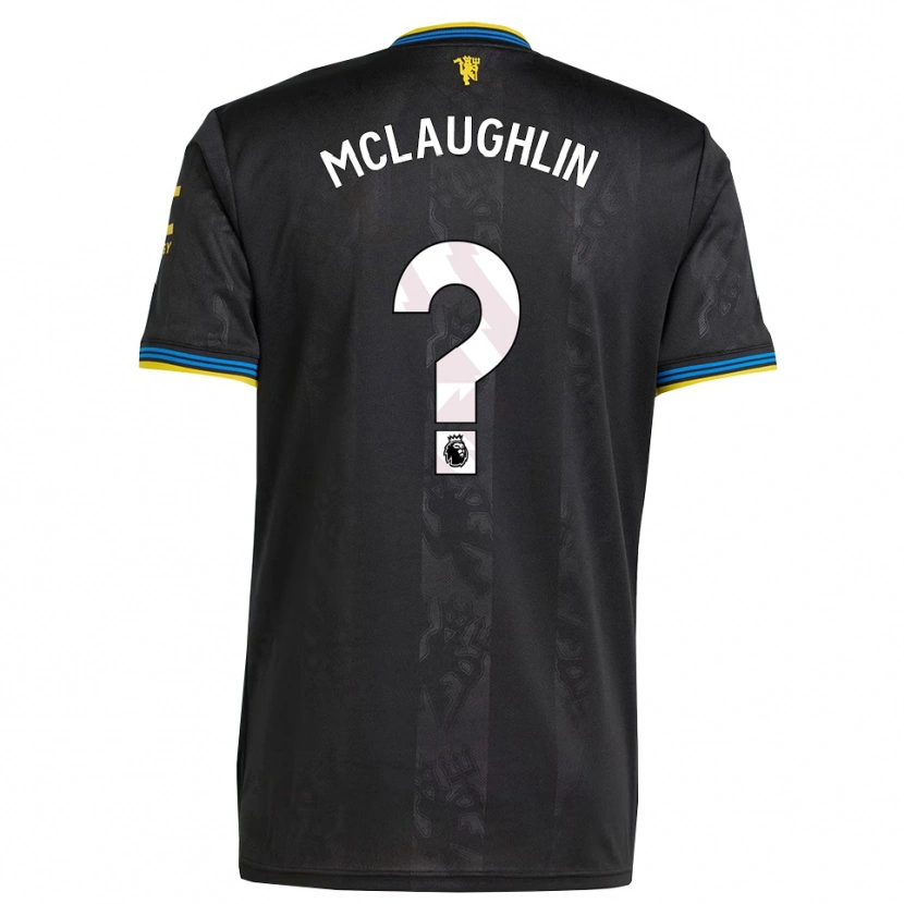Danxen Heren Harlem Mclaughlin #0 Zwart Geel Blauw Thuisshirt Derde Tenue 2025/26 T-Shirt