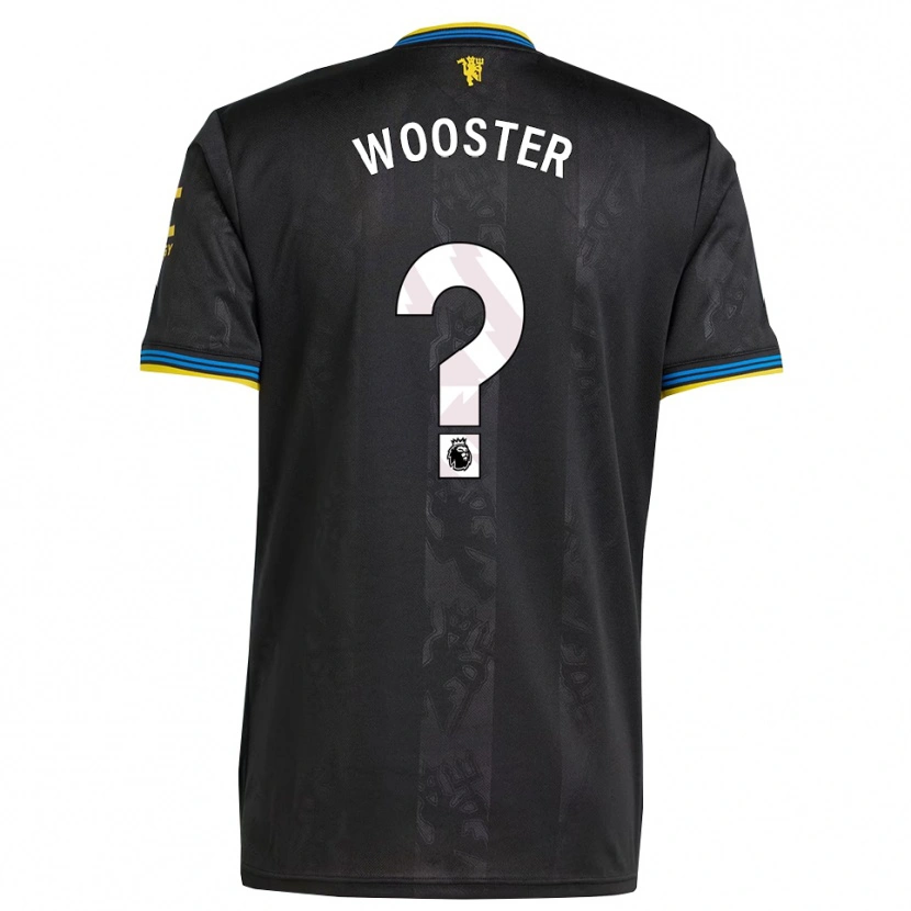 Danxen Heren Tom Wooster #0 Zwart Geel Blauw Thuisshirt Derde Tenue 2025/26 T-Shirt