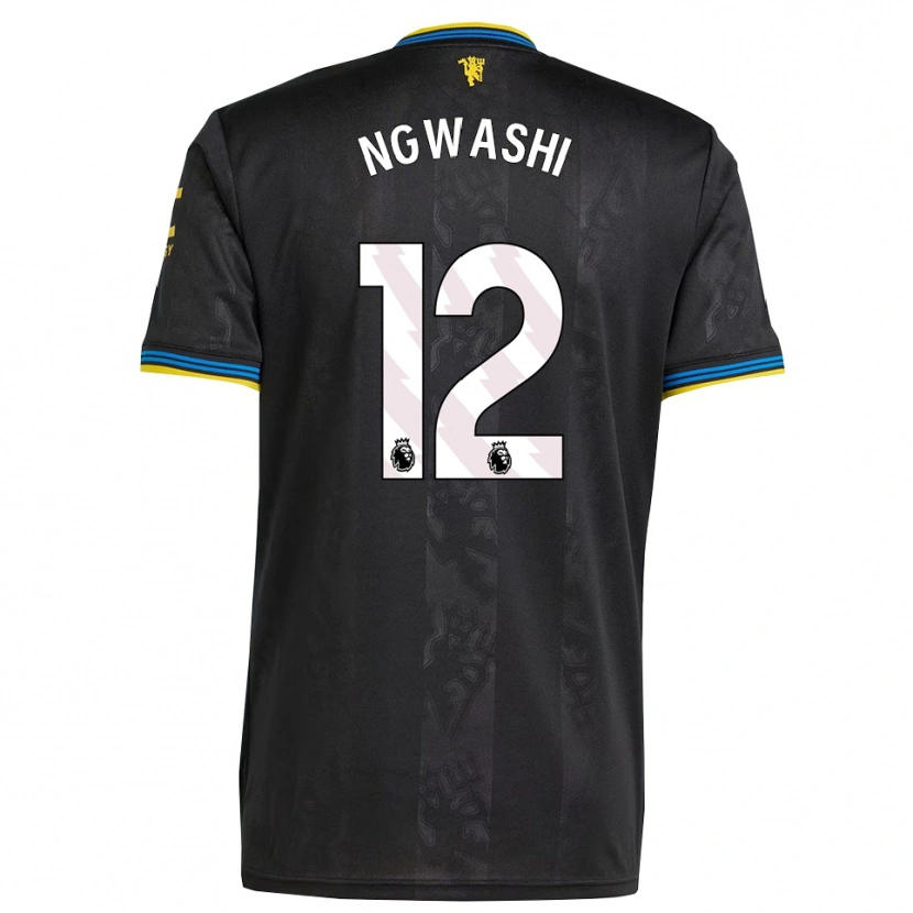 Danxen Heren Jayden Ngwashi #12 Zwart Geel Blauw Thuisshirt Derde Tenue 2025/26 T-Shirt