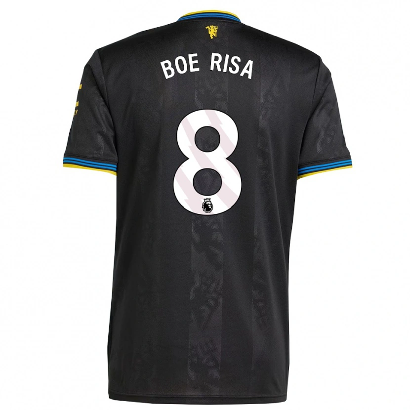 Danxen Heren Vilde Boe Risa #8 Zwart Geel Blauw Thuisshirt Derde Tenue 2025/26 T-Shirt