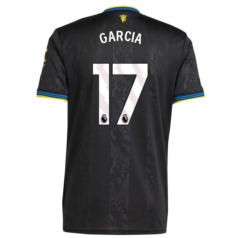 Danxen Heren Lucia Garcia #17 Zwart Geel Blauw Thuisshirt Derde Tenue 2025/26 T-Shirt