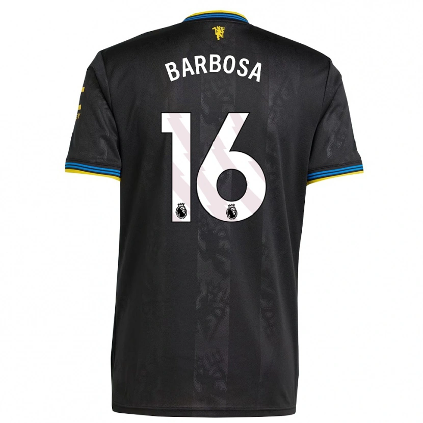 Danxen Heren Neithan Barbosa #16 Zwart Geel Blauw Thuisshirt Derde Tenue 2025/26 T-Shirt