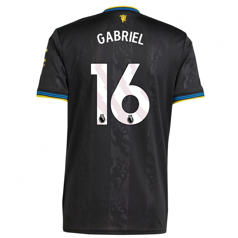 Danxen Heren Jj Gabriel #16 Zwart Geel Blauw Thuisshirt Derde Tenue 2025/26 T-Shirt