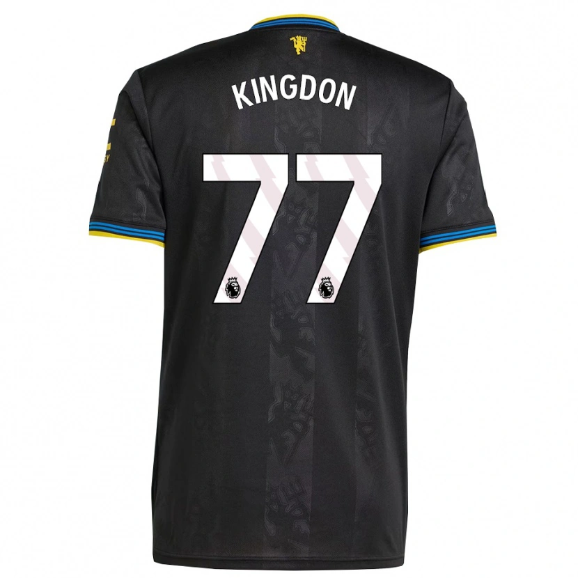 Danxen Heren Jack Kingdon #77 Zwart Geel Blauw Thuisshirt Derde Tenue 2025/26 T-Shirt
