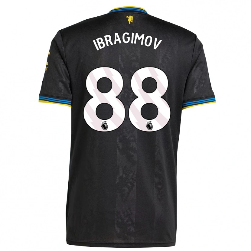 Danxen Heren Amir Ibragimov #88 Zwart Geel Blauw Thuisshirt Derde Tenue 2025/26 T-Shirt