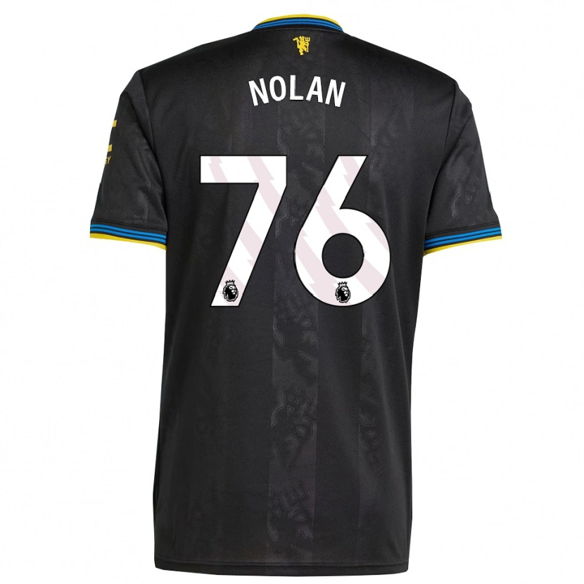 Danxen Heren James Nolan #76 Zwart Geel Blauw Thuisshirt Derde Tenue 2025/26 T-Shirt