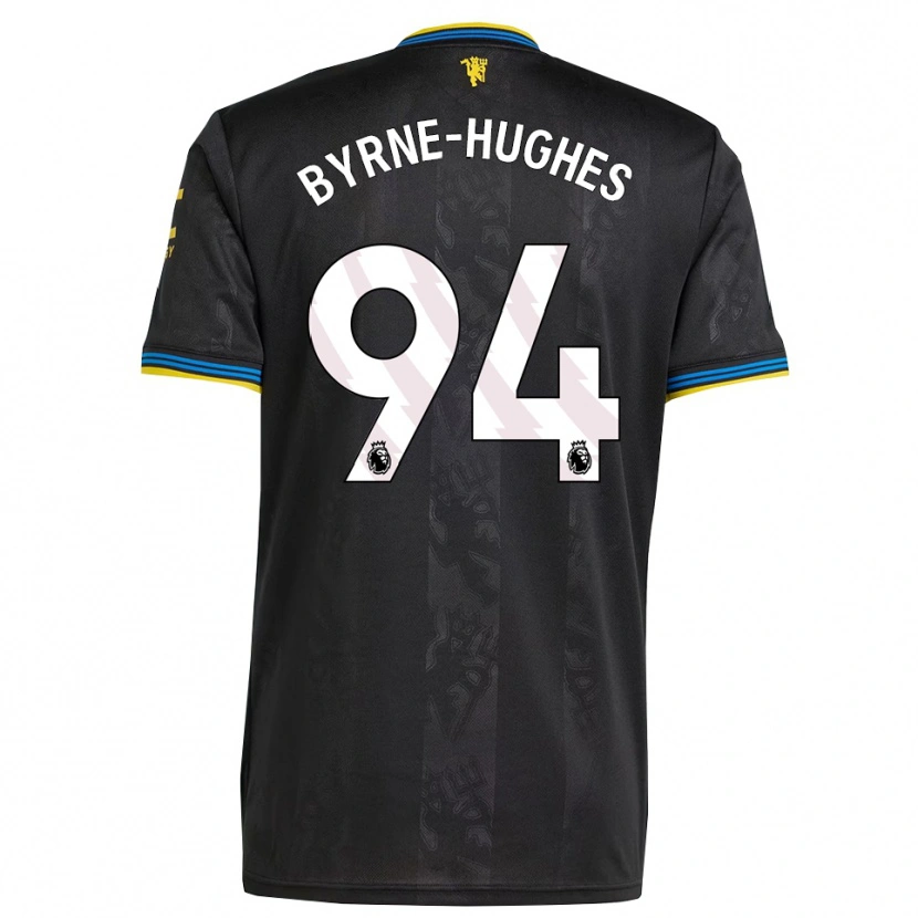 Danxen Heren Cameron Byrne-Hughes #94 Zwart Geel Blauw Thuisshirt Derde Tenue 2025/26 T-Shirt