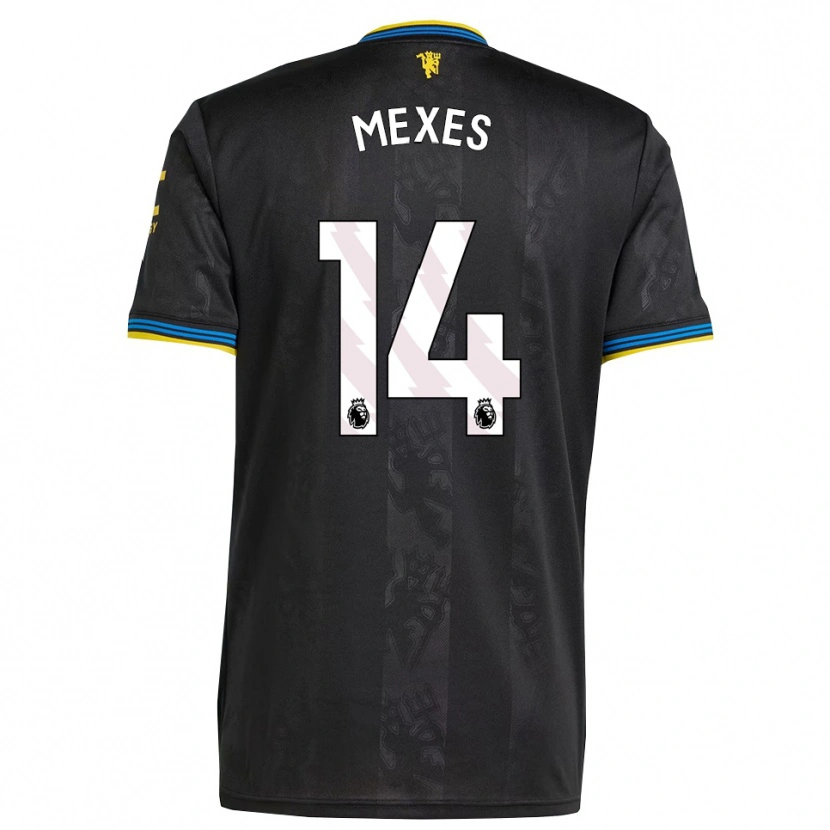 Danxen Heren Silva Mexes #14 Zwart Geel Blauw Thuisshirt Derde Tenue 2025/26 T-Shirt