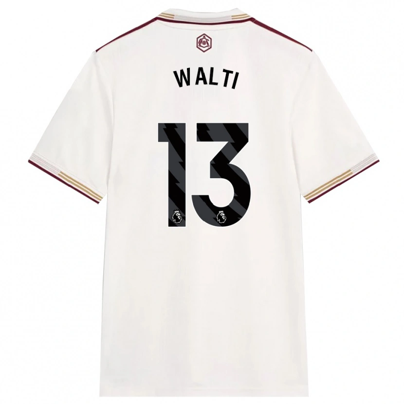 Danxen Heren Lia Walti #13 Gebroken Wit Bourgondisch Thuisshirt Derde Tenue 2025/26 T-Shirt