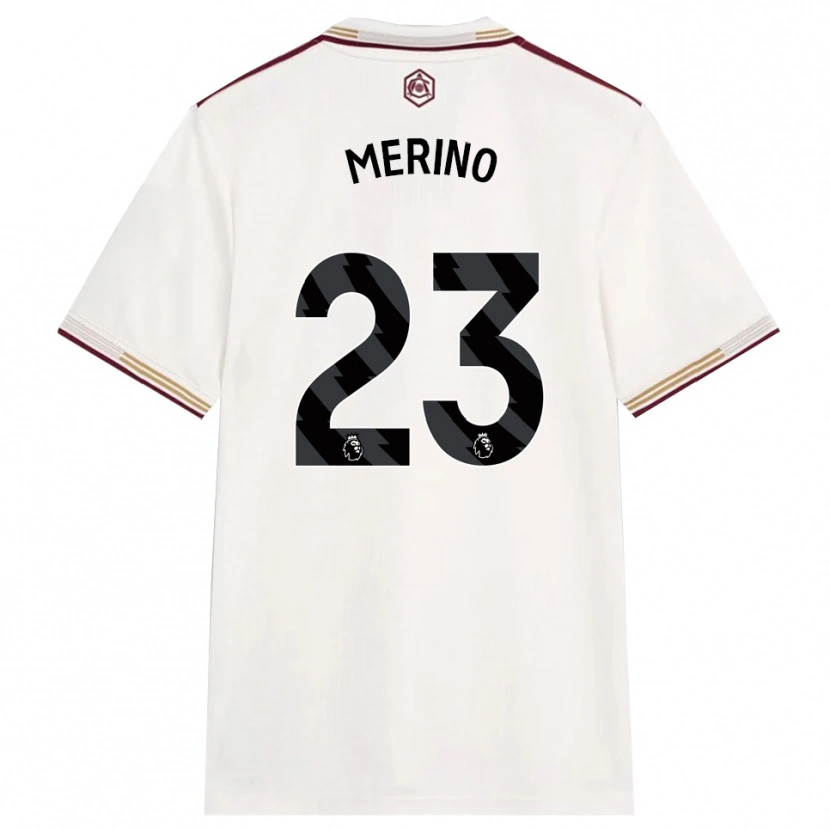 Danxen Heren Mikel Merino #23 Gebroken Wit Bourgondisch Thuisshirt Derde Tenue 2025/26 T-Shirt