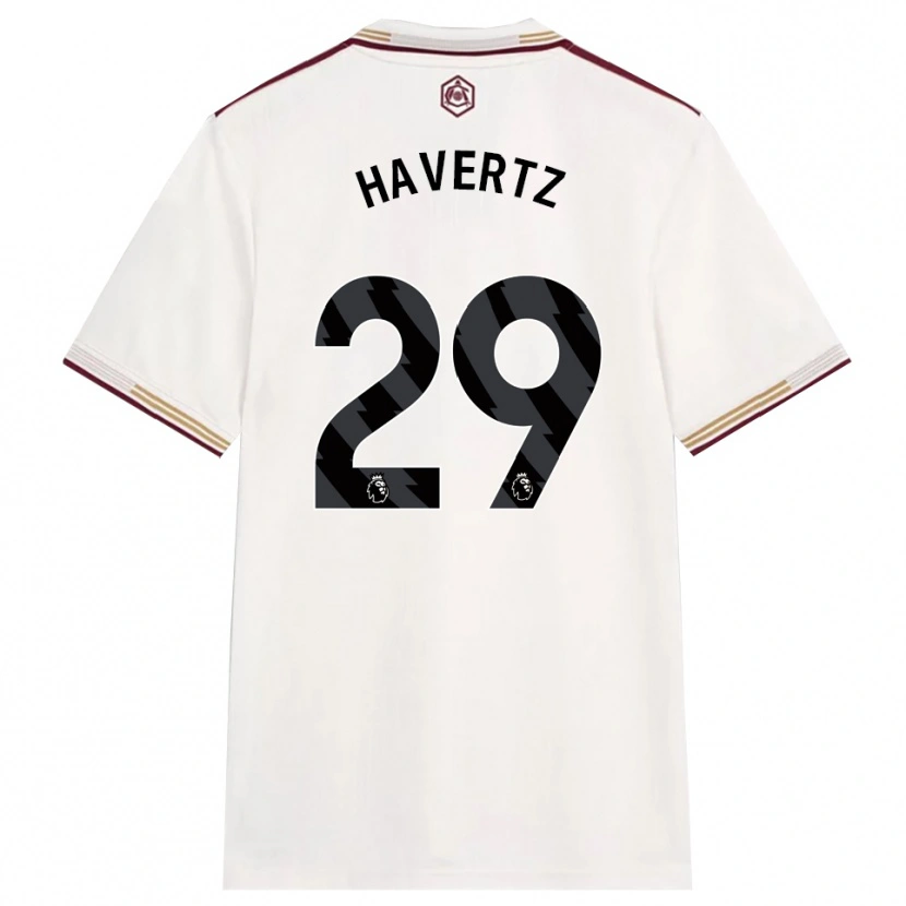 Danxen Heren Kai Havertz #29 Gebroken Wit Bourgondisch Thuisshirt Derde Tenue 2025/26 T-Shirt