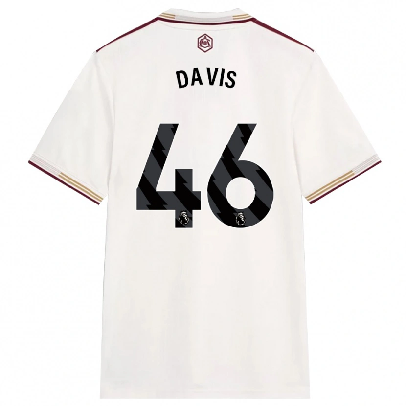 Danxen Heren Timi Davis #46 Gebroken Wit Bourgondisch Thuisshirt Derde Tenue 2025/26 T-Shirt