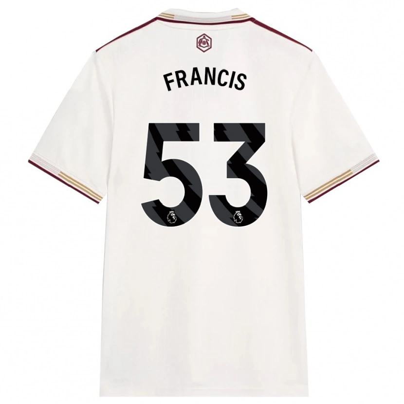 Danxen Heren Jack Henry Francis #53 Gebroken Wit Bourgondisch Thuisshirt Derde Tenue 2025/26 T-Shirt