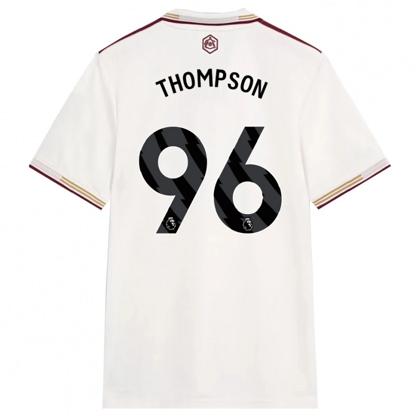 Danxen Heren Kyran Thompson #96 Gebroken Wit Bourgondisch Thuisshirt Derde Tenue 2025/26 T-Shirt