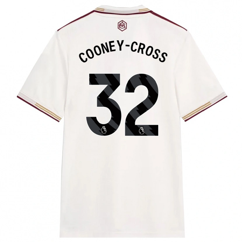 Danxen Heren Kyra Cooney-Cross #32 Gebroken Wit Bourgondisch Thuisshirt Derde Tenue 2025/26 T-Shirt
