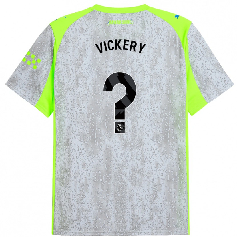 Danxen Heren Ben Vickery #0 Grijs Geel Thuisshirt Derde Tenue 2025/26 T-Shirt