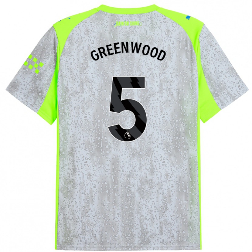 Danxen Heren Alex Greenwood #5 Grijs Geel Thuisshirt Derde Tenue 2025/26 T-Shirt