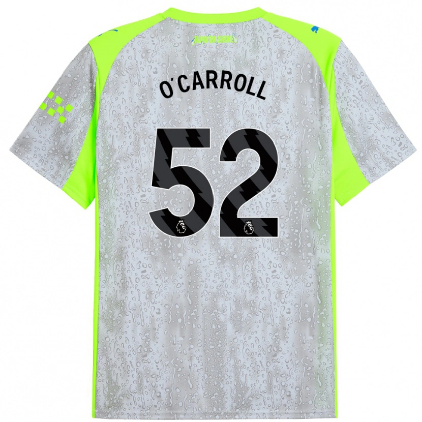 Danxen Heren Eve O'carroll #52 Grijs Geel Thuisshirt Derde Tenue 2025/26 T-Shirt