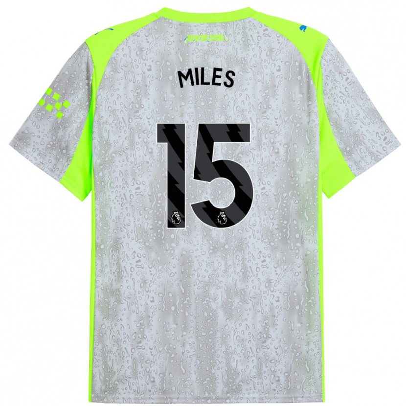 Danxen Heren Harrison Miles #15 Grijs Geel Thuisshirt Derde Tenue 2025/26 T-Shirt