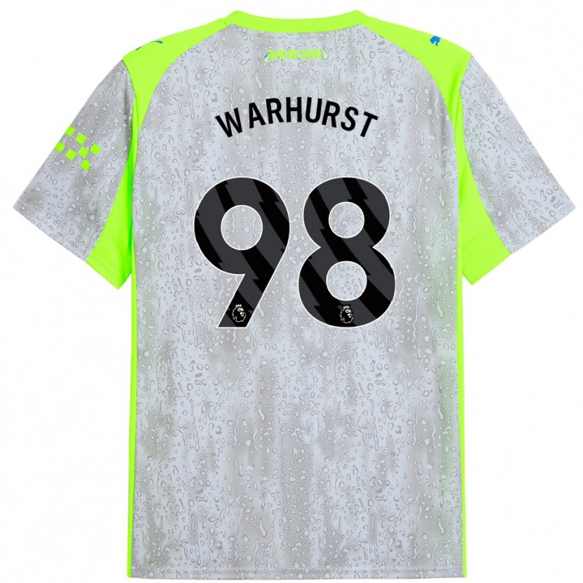 Danxen Heren Matty Warhurst #98 Grijs Geel Thuisshirt Derde Tenue 2025/26 T-Shirt