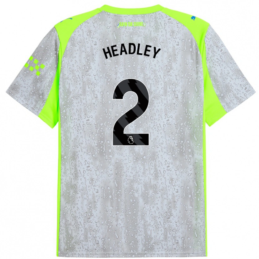 Danxen Heren Dante Headley #2 Grijs Geel Thuisshirt Derde Tenue 2025/26 T-Shirt