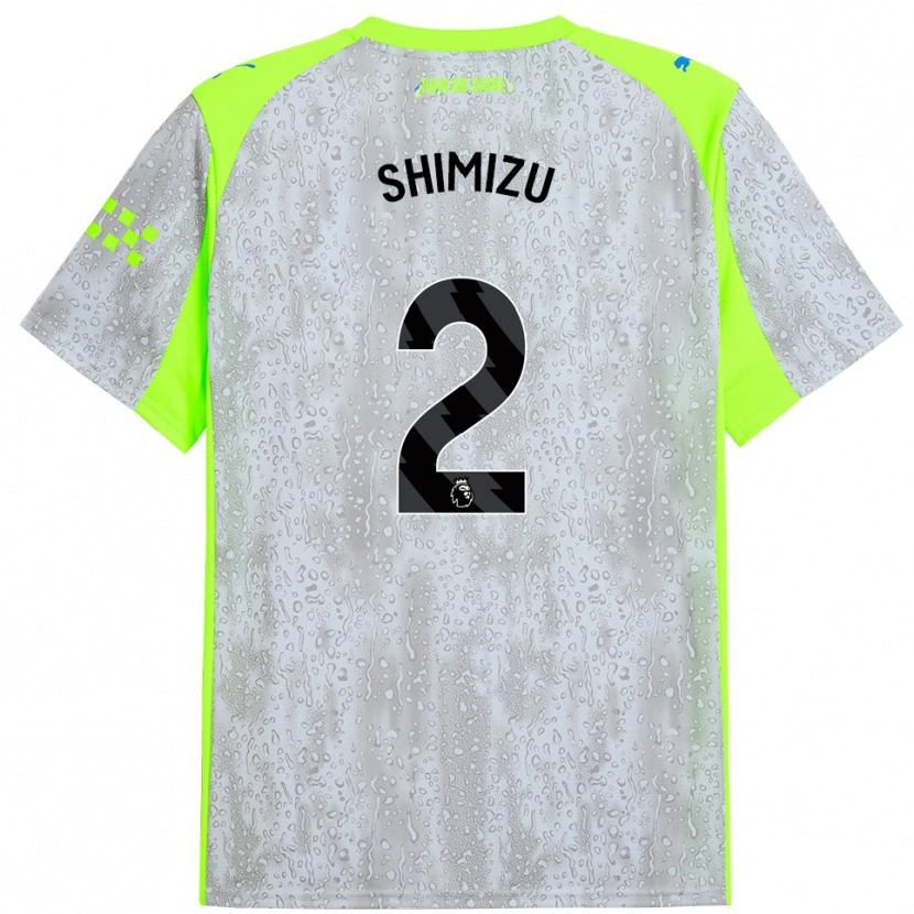 Danxen Heren Risa Shimizu #2 Grijs Geel Thuisshirt Derde Tenue 2025/26 T-Shirt