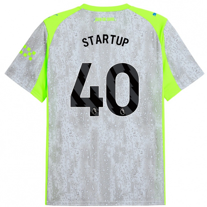 Danxen Heren Katie Startup #40 Grijs Geel Thuisshirt Derde Tenue 2025/26 T-Shirt