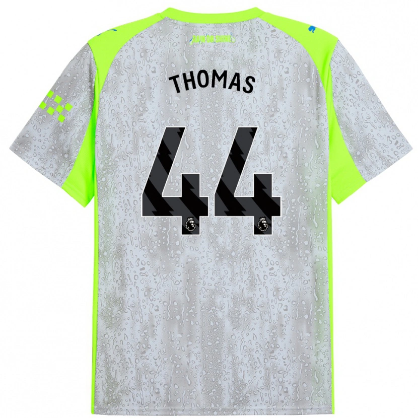 Danxen Heren Codie Thomas #44 Grijs Geel Thuisshirt Derde Tenue 2025/26 T-Shirt