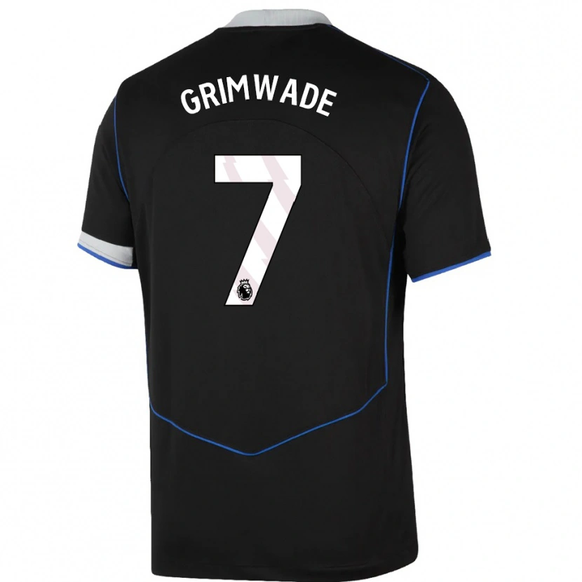 Danxen Heren Heze Grimwade #7 Zwart Blauw Zilver Thuisshirt Derde Tenue 2025/26 T-Shirt