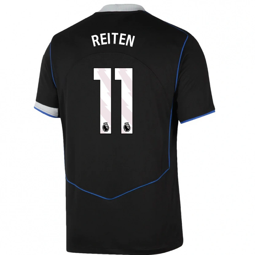 Danxen Heren Guro Reiten #11 Zwart Blauw Zilver Thuisshirt Derde Tenue 2025/26 T-Shirt