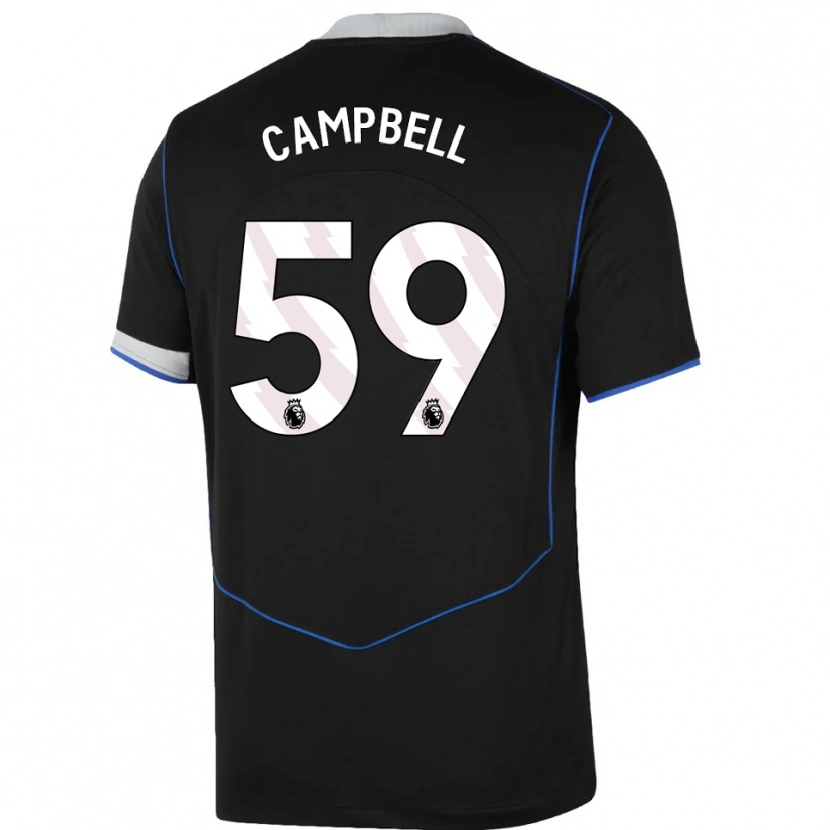 Danxen Heren Harrison Murray-Campbell #59 Zwart Blauw Zilver Thuisshirt Derde Tenue 2025/26 T-Shirt