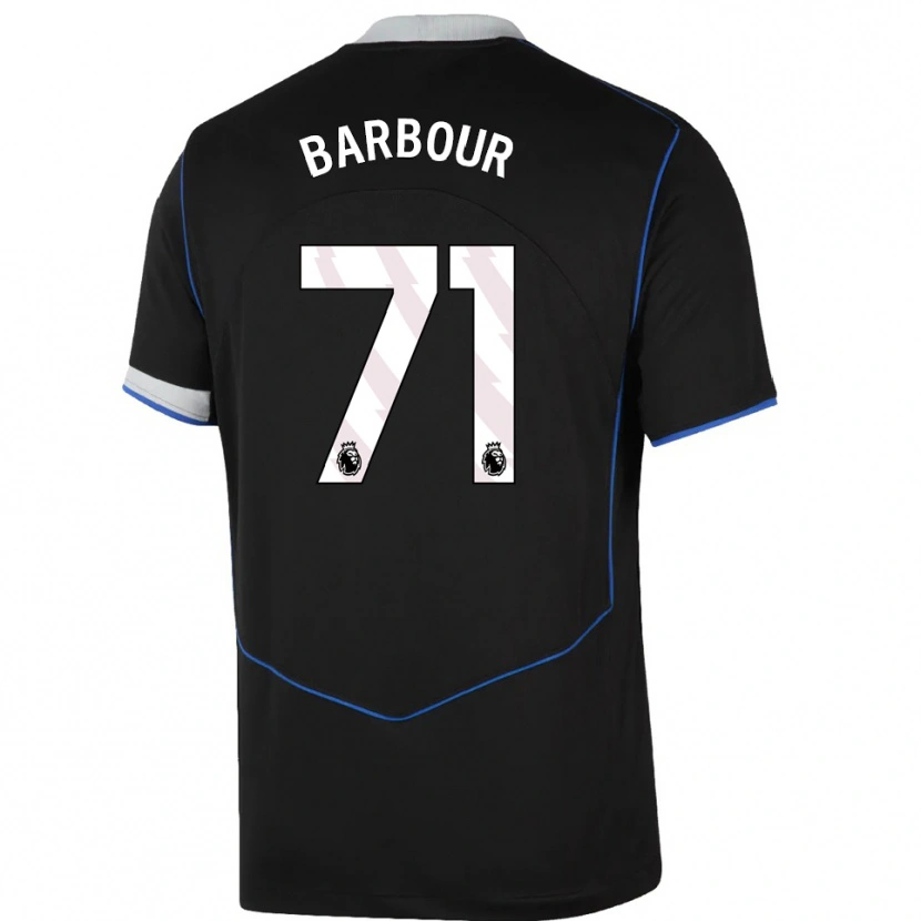 Danxen Heren Kobe Barbour #71 Zwart Blauw Zilver Thuisshirt Derde Tenue 2025/26 T-Shirt