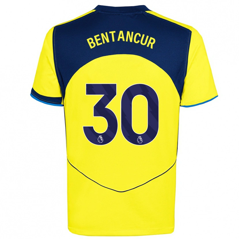 Danxen Heren Rodrigo Bentancur #30 Geel Marineblauw Thuisshirt Derde Tenue 2025/26 T-Shirt