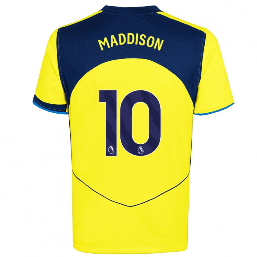 Danxen Heren James Maddison #10 Geel Marineblauw Thuisshirt Derde Tenue 2025/26 T-Shirt