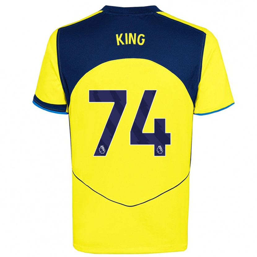 Danxen Heren Maeson King #74 Geel Marineblauw Thuisshirt Derde Tenue 2025/26 T-Shirt