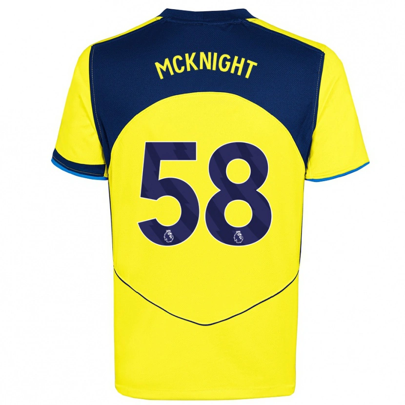 Danxen Heren Maxwell Mcknight #58 Geel Marineblauw Thuisshirt Derde Tenue 2025/26 T-Shirt