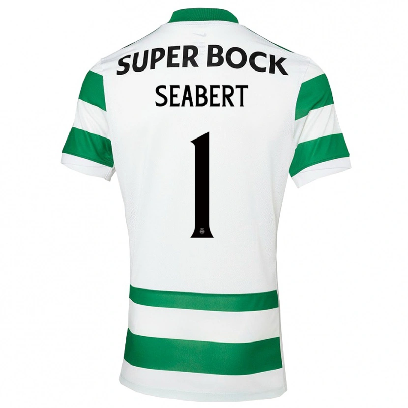 Danxen Dames Hannah Grace Seabert #1 Groen Wit Thuisshirt Thuistenue 2025/26 T-Shirt