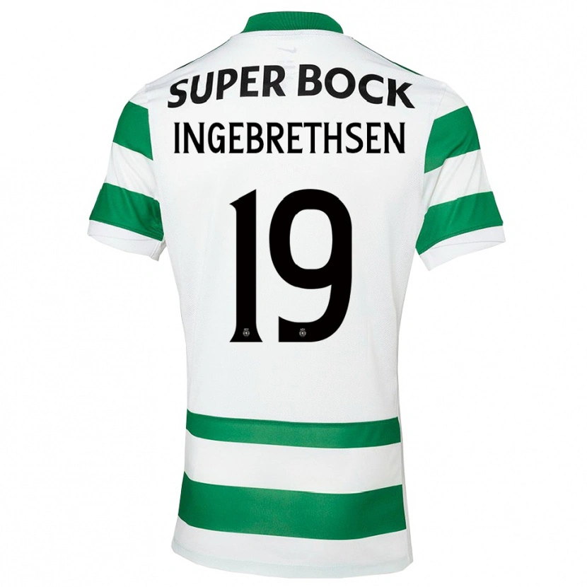 Danxen Dames Erik Ingebrethsen #19 Groen Wit Thuisshirt Thuistenue 2025/26 T-Shirt