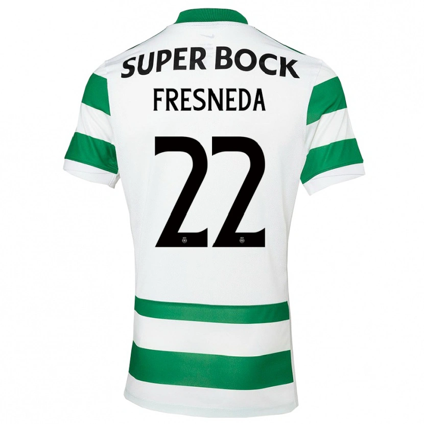 Danxen Dames Iván Fresneda #22 Groen Wit Thuisshirt Thuistenue 2025/26 T-Shirt