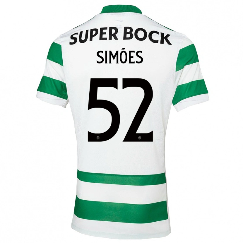 Danxen Dames João Simões #52 Groen Wit Thuisshirt Thuistenue 2025/26 T-Shirt