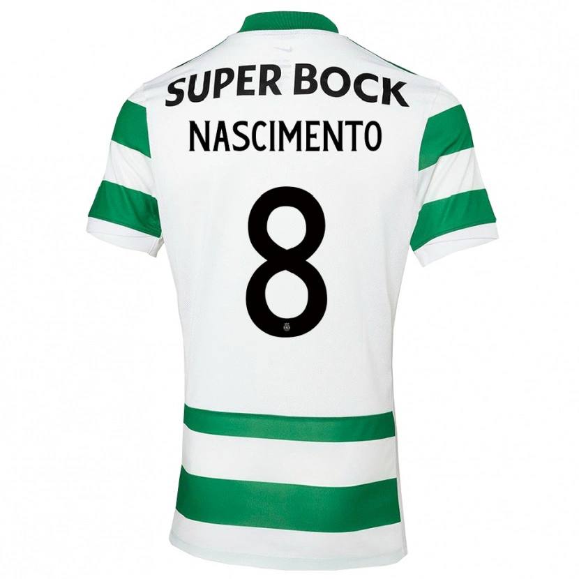 Danxen Dames Sandro Nascimento #8 Groen Wit Thuisshirt Thuistenue 2025/26 T-Shirt