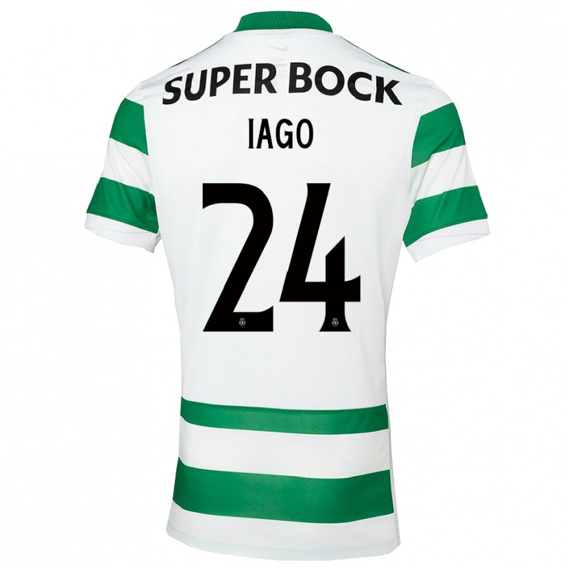 Danxen Dames Paulo Iago #24 Groen Wit Thuisshirt Thuistenue 2025/26 T-Shirt