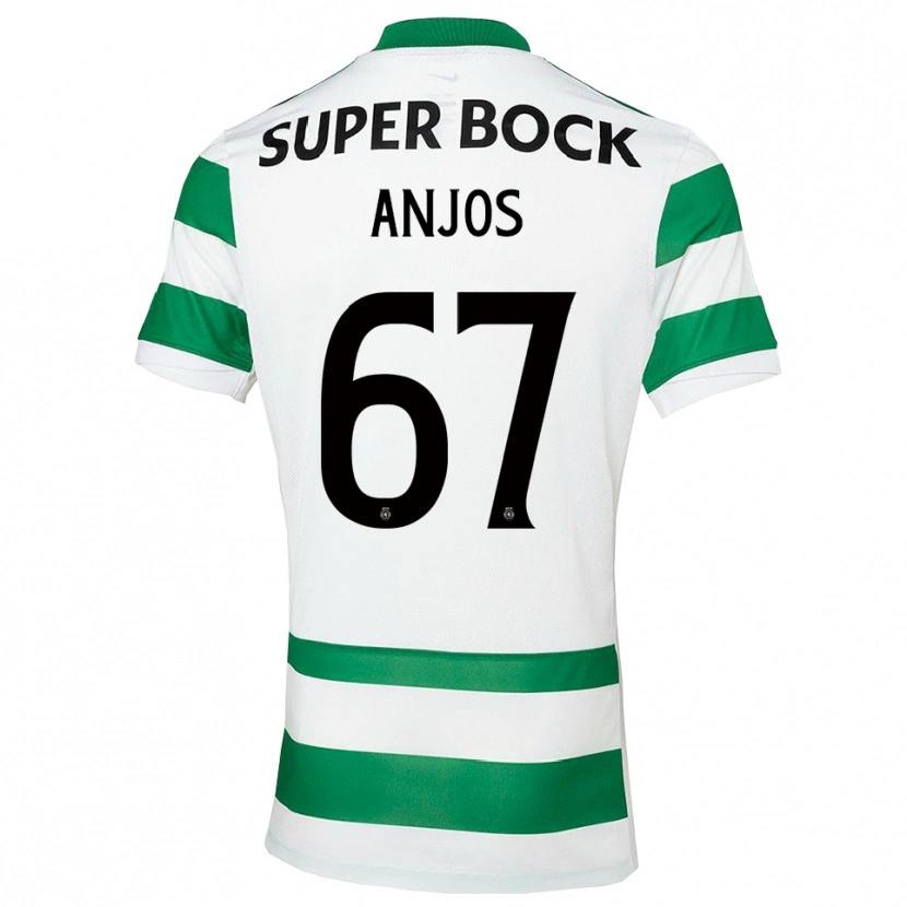 Danxen Dames Lucas Anjos #67 Groen Wit Thuisshirt Thuistenue 2025/26 T-Shirt