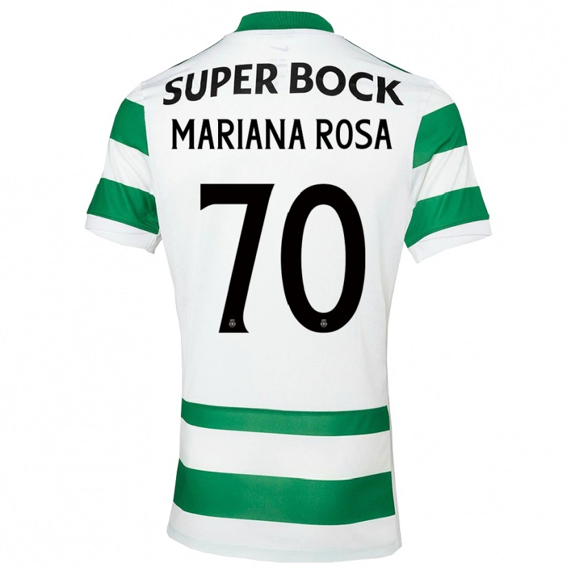 Danxen Dames Mariana Silva Pinto Vilaça Da Rosa #70 Groen Wit Thuisshirt Thuistenue 2025/26 T-Shirt